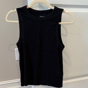 Madewell Black Sleeveless Tank Top XS- NWT